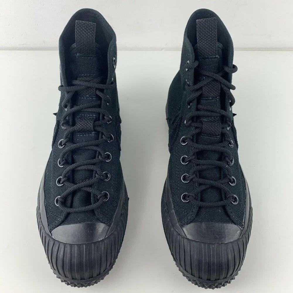 Converse High Tops Mens Size 9 Bosey MC Womens 10.5 Triple Black Water Repellent